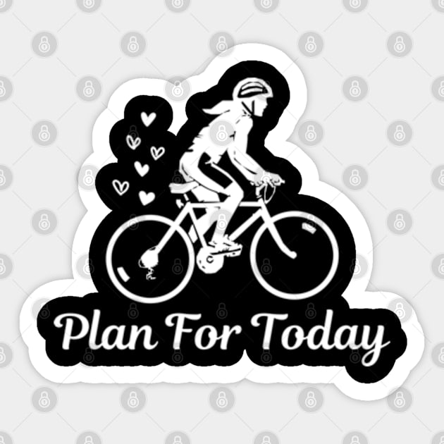 Plan For Today - Bicycle Sticker by Linys